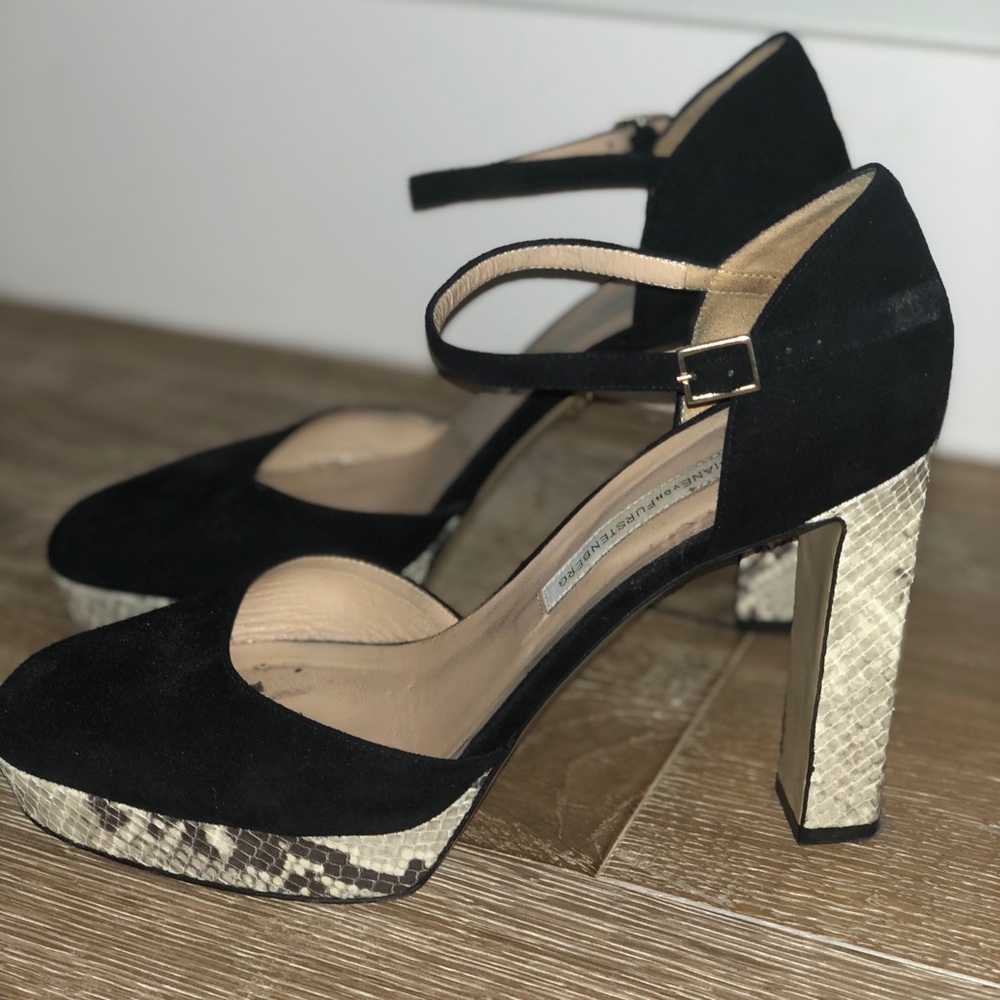 Diane Von Furstenberg Platform With Python Detail - image 1